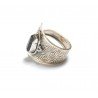 inel argint cu diamant herkimer