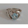 inel argint topaz