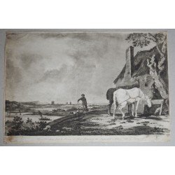 Paul Potter Horses Drinking acvatinta 1805