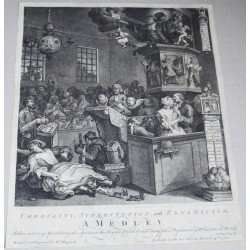 William Hogarth Credulity, Superstition and Fanaticism. A Medley gravura 1762