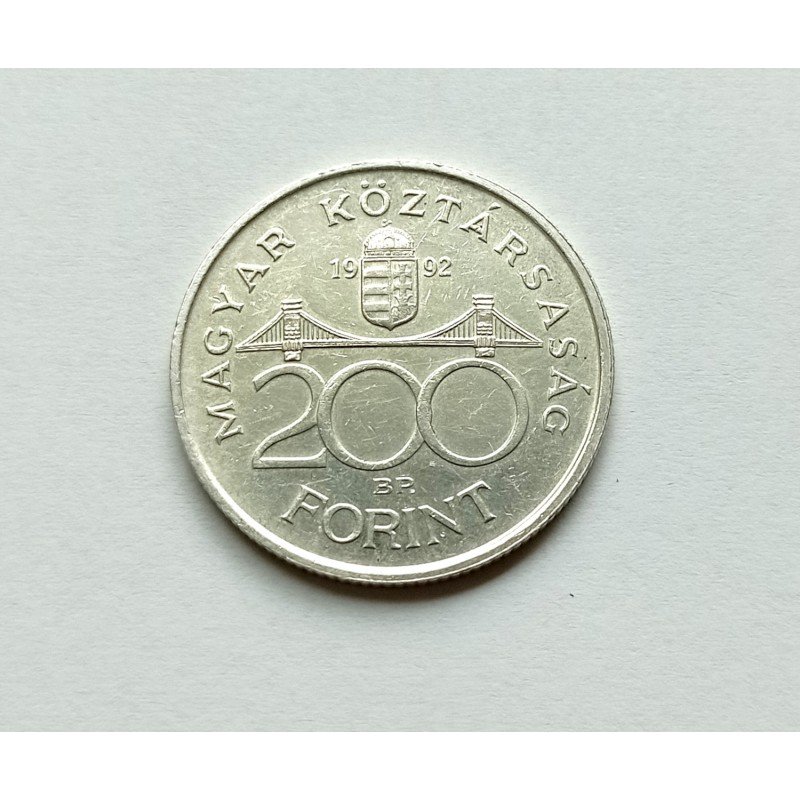 moneda argint 200 forint