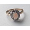 Inel aur 9k cu opal si diamante