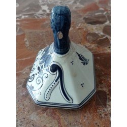 Vas ceramica Delft cu capac