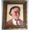 Otto Briese (1889-1963) - autoportret- ulei pe placaj- datat 1960