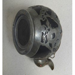 Ceainic Hor Chung Weihaiwei de ceramica cu dragoni China cca 1920