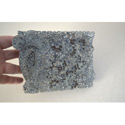 Tipar de lemn sculptat pentru imprimari textile Asia de SE