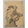 Adamo Scultori "Studiu dupa Michelangelo" gravura cca 1547-1587