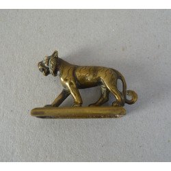 "Tigru" figurina de bronz/alama "Scoala de arta Jaipur" India cca 1900-1920