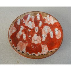 Ceasca si farfurioara decorate manual Kutani Japonia cca 1900