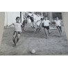 Copii jucand fotbal fotografie veche cca 1970