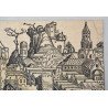 Michael Wolgemut "Geneva vedere panoramica" xilogravura 1493