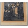 "Scene in the Post Office" tehnica mixta sec 19