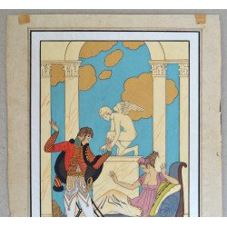 Guasa pe hartie cupie dupa George Barbier "Falbalas & Fanfreluches" 1921