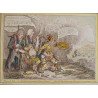 James Gillray "Physical Aid" gravura satirica despre Napoleon 1803