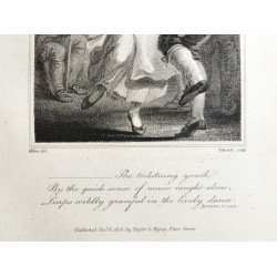 "Dansul" veche gravura 1808