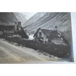 Gustave Oddoux "Dauphine - La Berarde", Muntii Alpi fotografie originala cca 1900