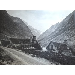 Gustave Oddoux "Dauphine - La Berarde", Muntii Alpi fotografie originala cca 1900