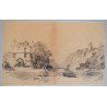 Ernest Watts "Rownham Ferry near Bristol" desen 1898
