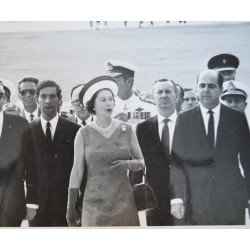 Regina Elisabeta a II-a fotografie originala cca 1960-70