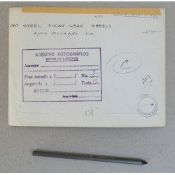 "Roti dintate din otel pentru industria zaharului" fotografie Brazilia 1958