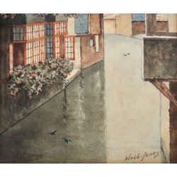 Webb-Jones "The weavers Canterbury" acuarela