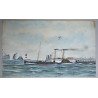 Vas cu zbaturi tempera pe hartie sec 19