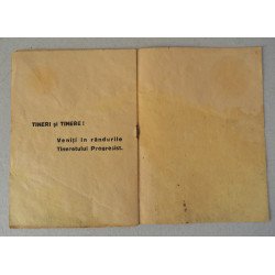 Tineretul progresist din Romania program revista muzicala