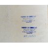 "Thouviot de Coninck & co" design model floral pentru imprimeuri textile acuarela cca 1970