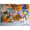 Suzanne Heintz design model floral pentru imprimeuri textile acuarela cca 1970