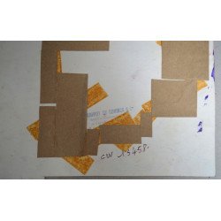 "Thouviot de Coninck & co" design model floral pentru imprimeuri textile acuarela cca 1970.