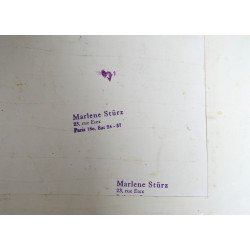 Marlene Sturz design model abstract pentru imprimeuri textile tempera cca 1970