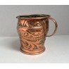 Vas de cupru cu toartă, decor repousse, Italia, secolul al XIX-lea