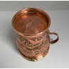 Vas de cupru cu toartă, decor repousse, Italia, secolul al XIX-lea