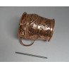 Vas de cupru cu toartă, decor repousse, Italia, secolul al XIX-lea