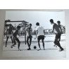 "Fotbal de strada" fotografie originala Brazilia cca 1970