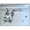 "Fotbal de strada" fotografie originala Brazilia cca 1970