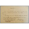 Scrisoare scrisa si semnata de George Cosbuc 1912