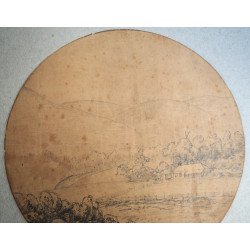 Peisaj vechi desen 1870