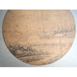 Peisaj vechi desen 1870