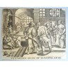 Marteen de Vos "The Seven Acts of Mercy" gravura veche 1580