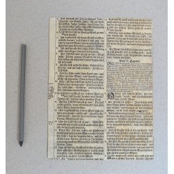 Matthias Scheits "Viziunea lui Ieremia despre o oală care fierbe" gravura veche 1672