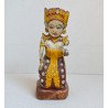 "Pratima" veche statueta de cult din lemn policrom Bali Indonezia cca 1920-1950