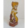 "Pratima" veche statueta de cult din lemn policrom Bali Indonezia cca 1920-1950