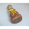 "Pratima" veche statueta de cult din lemn policrom Bali Indonezia cca 1920-1950