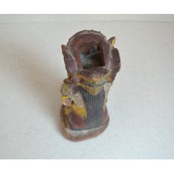 "Pratima" veche statueta de cult din lemn policrom Bali Indonezia cca 1920-1950