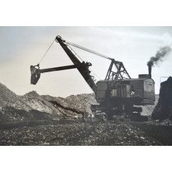 "Exploatare miniera" fotografie originala Brazilia cca 1950-60