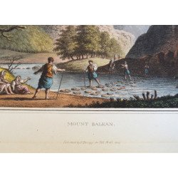 Luigi Mayer "Mount Balkan" aquatinta1809