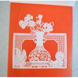 2 decupaje de hartie China cca 1980