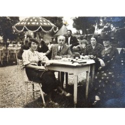 "Terasa la Gheraiesti Bacau" fotografie originala 1937