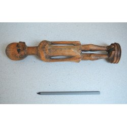Veche figură antropomorfă stilizată de lemn Africa de Vest sau Centrala